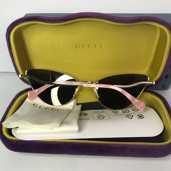 New Authentic GUCCI GG1006S 002 Cat-Eye SUNGLASSES - Picture 6 of 12